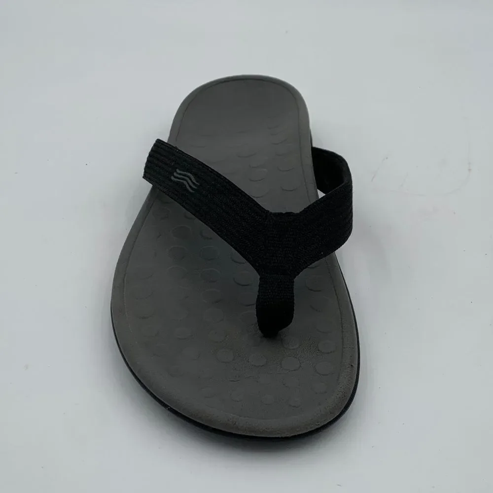 Vionic Tide Toe Post Sandals Black Men’s Orthotic Flip Flops